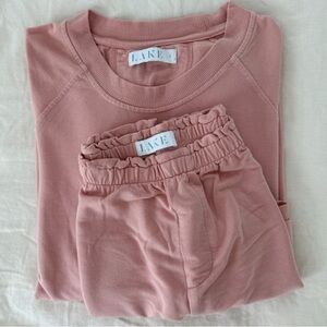 Lake Women's Pink Relax Shorts Pajama Set